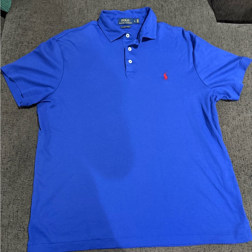Ralph Lauren Men's Vibrant Blue Polo Shirt